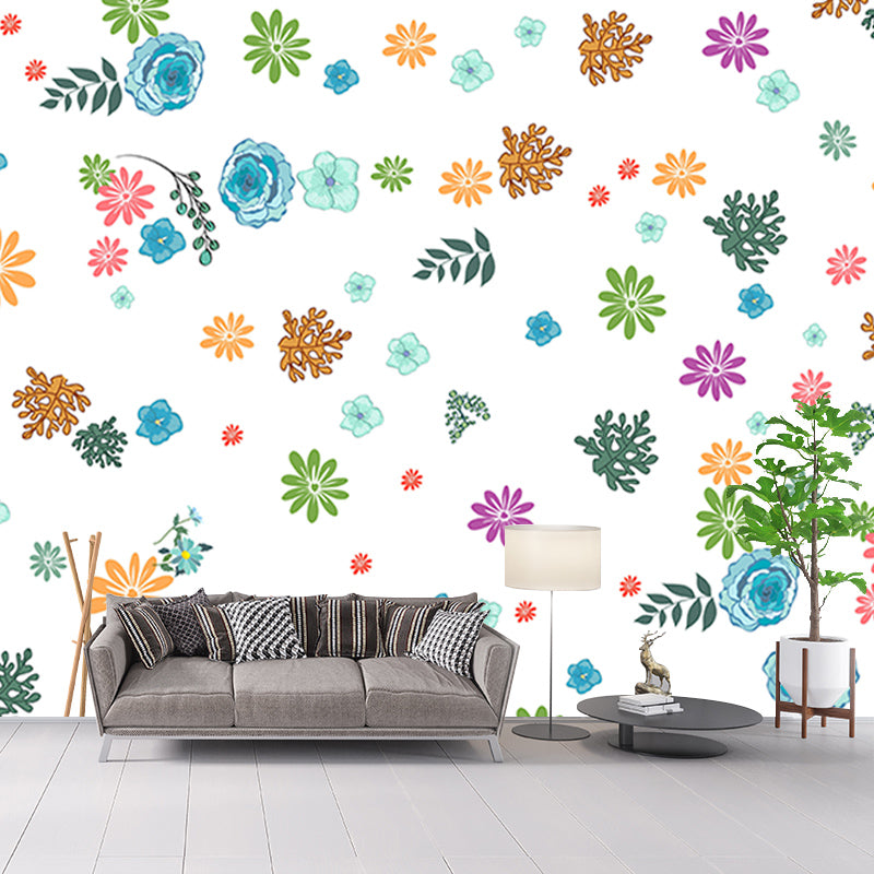 Tropical Plants Mildew Resistant Mural Decorative Wallpaper Wall Art