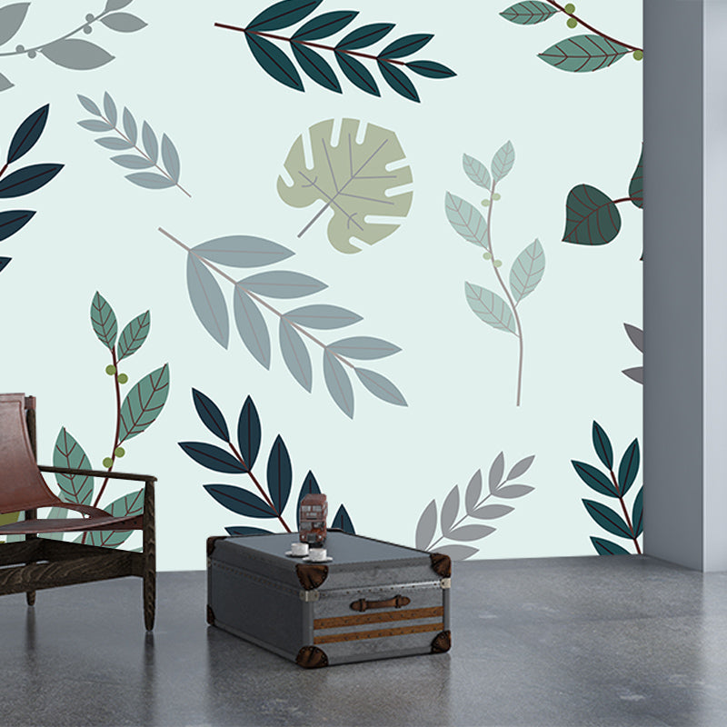 Tropical Plants Environment Friendly Mural Decorative Wallpaper for Living Room