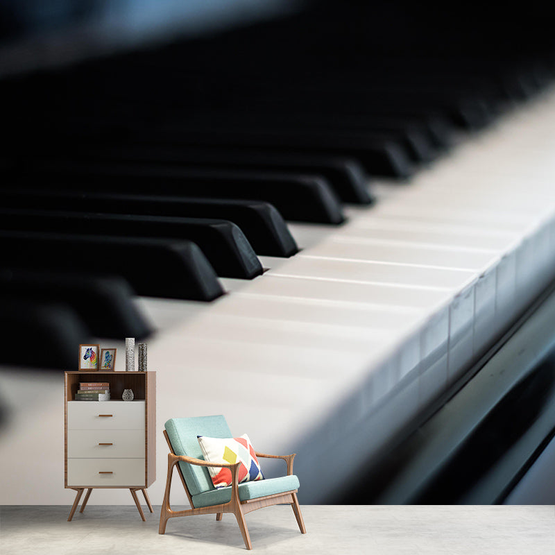 Stain Resistant Piano Hobby Mural Decorative Wallpaper for Home Decor