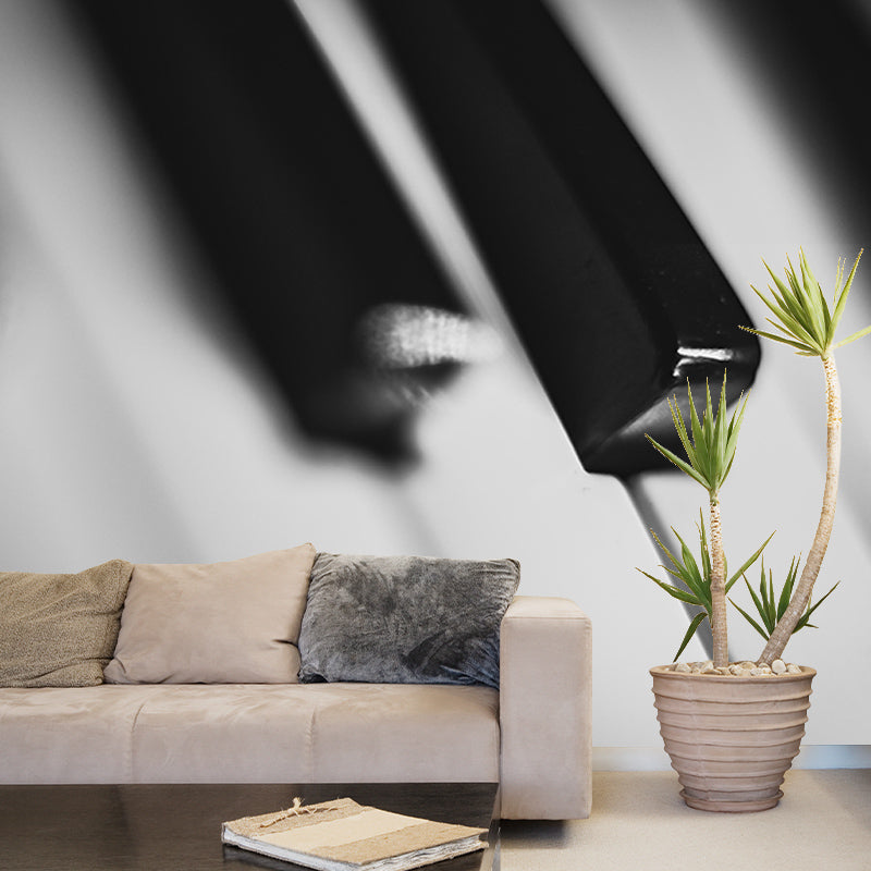 Mildew Resistant Piano Hobby Mural Decorative Wallpaper for Dining Room
