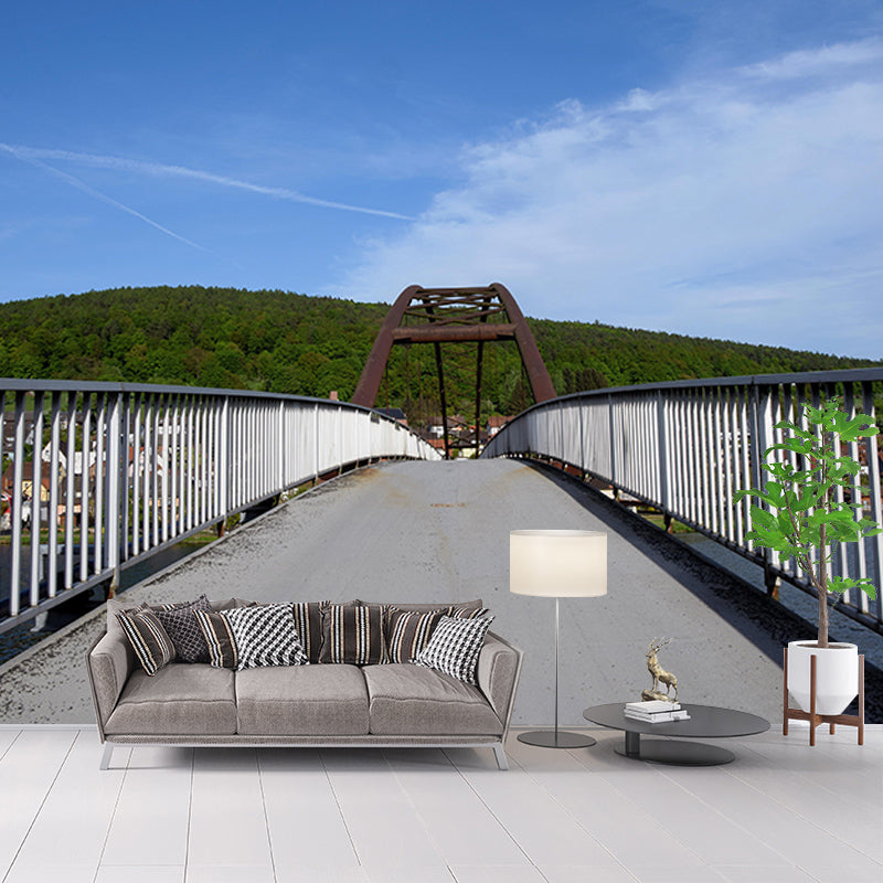 Lignt Color Space Extension Mural Wallpaper Eco-friendly for Home