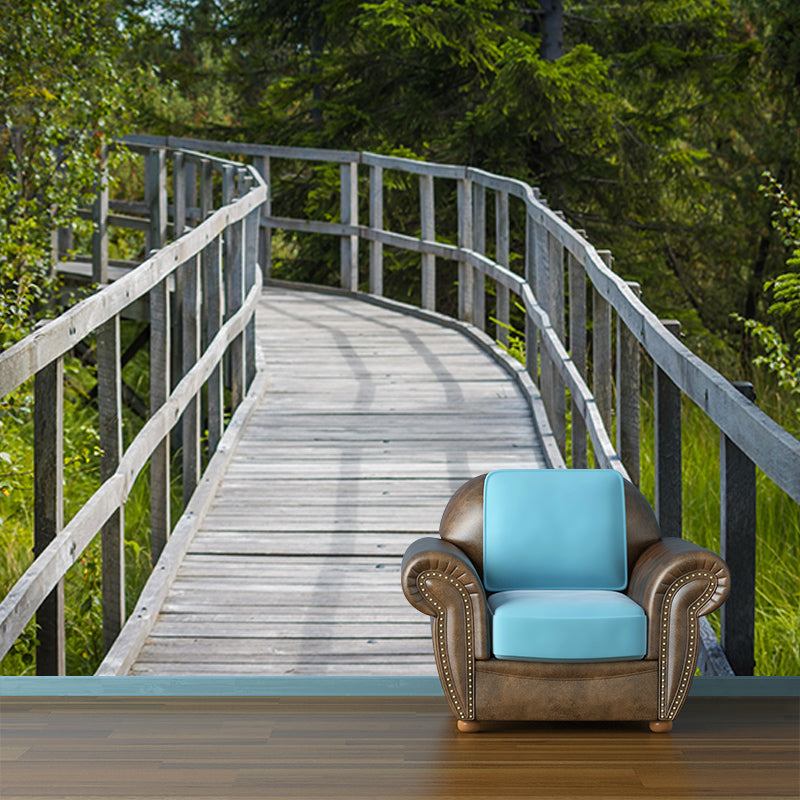 Bridge Photography Space Extension Mural Wallpaper Eco-friendly for Bedroom