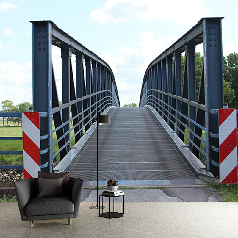 Bridge Photography Space Extension Mural Wallpaper Eco-friendly for Bedroom