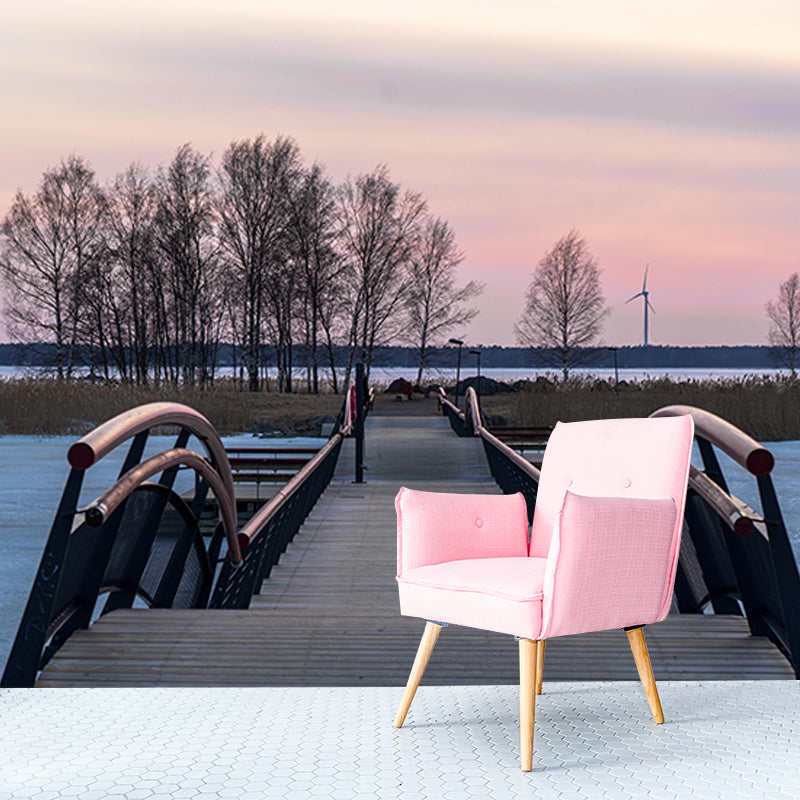 Horizontal Photography Space Extension Wall Mural Wallpaper Eco-friendly for Bedroom