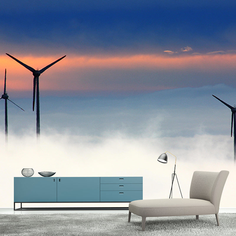 Bedroom Photography Windmill Mural Wallpaper Eco-friendly Mural