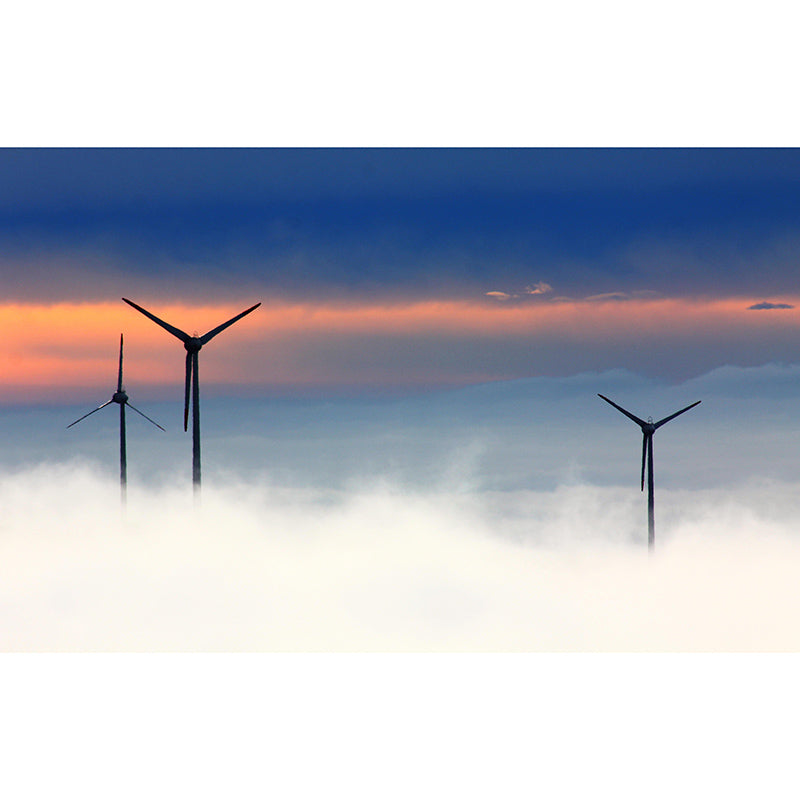 Bedroom Photography Windmill Mural Wallpaper Eco-friendly Mural