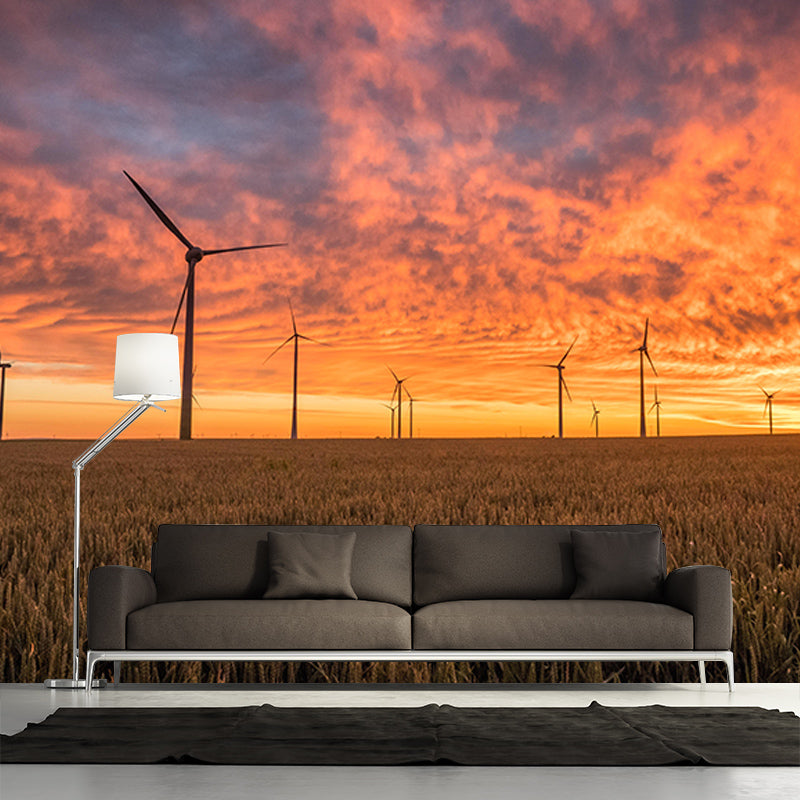 Environment Friendly Windmill Wall Mural Wallpaper Eco-friendly for Room