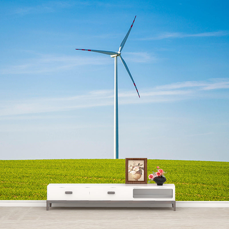 Huge Windmill Mural Wallpaper Photography Eco-friendly for Living Room