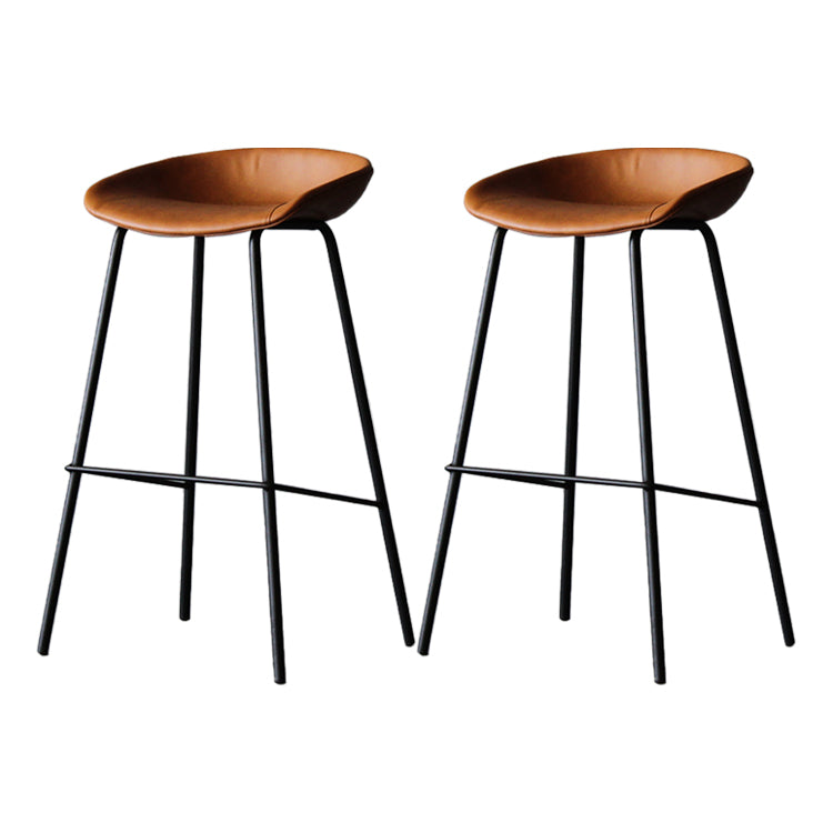 Leder Bucket Barhocker modern