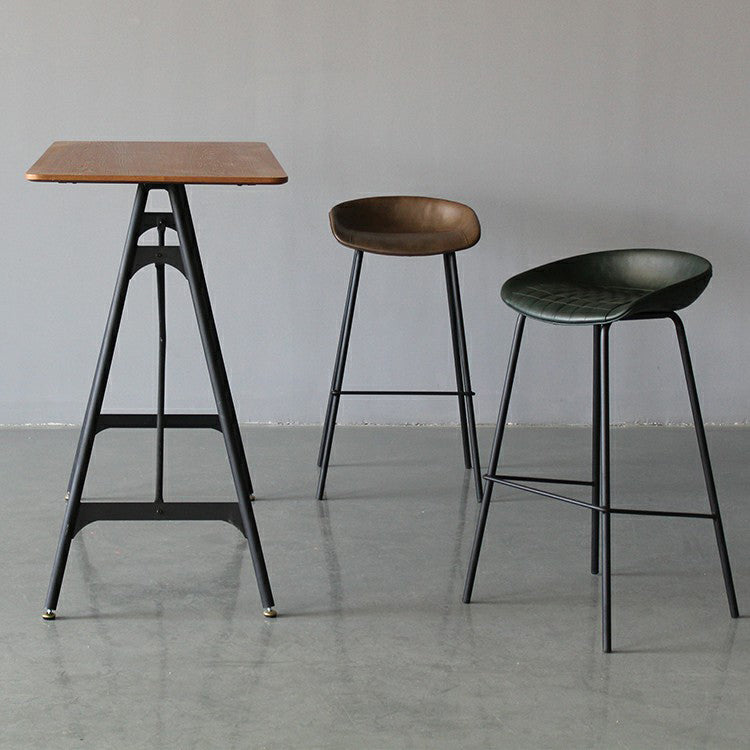 Leder Bucket Barhocker modern
