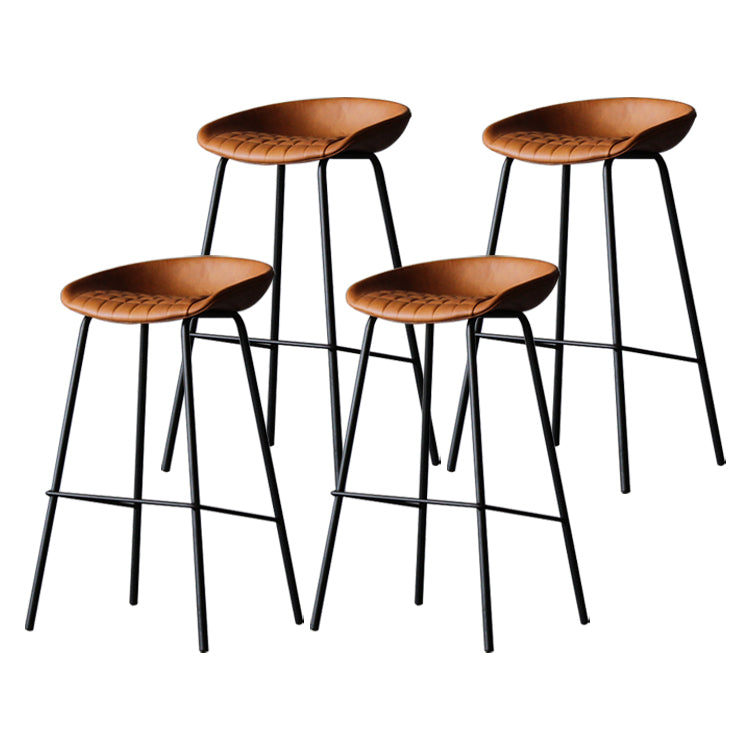 Leder Bucket Barhocker modern