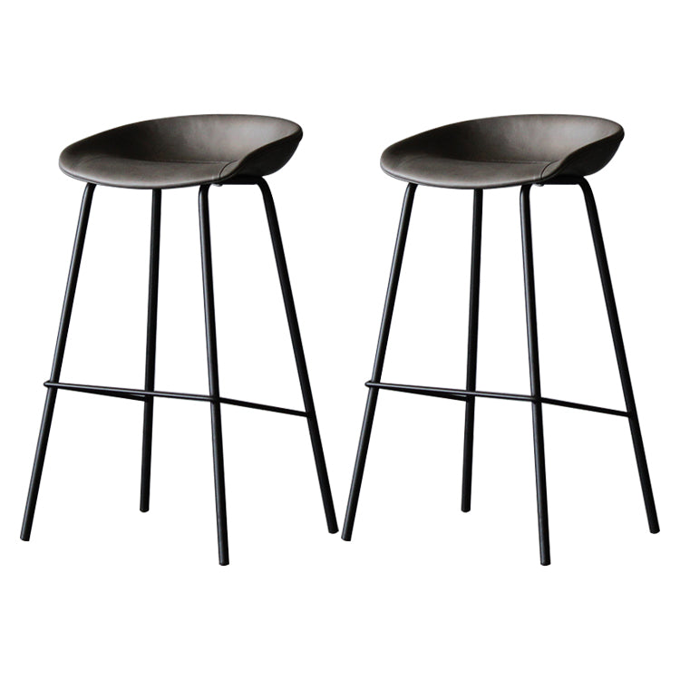 Leder Bucket Barhocker modern