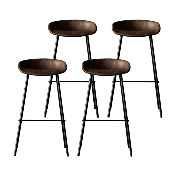 Leder Bucket Barhocker modern