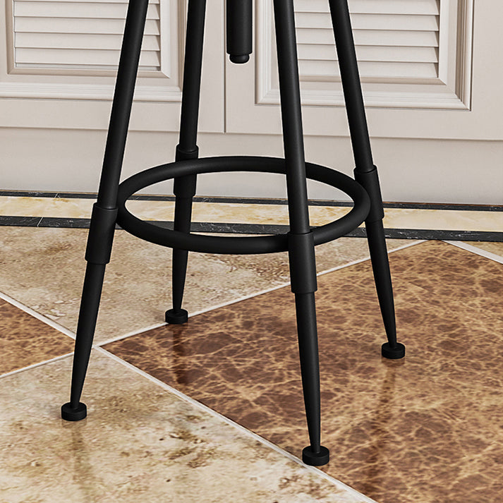 Industrielle armlose hingelbare Counterhocker Iron Restaurant Barhocker mit Pedal