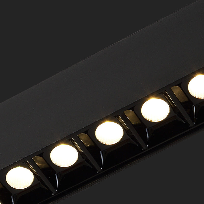 Nordic Island Light Modern LED Long Strip Chandelier Lamp Fixture for Dining Room