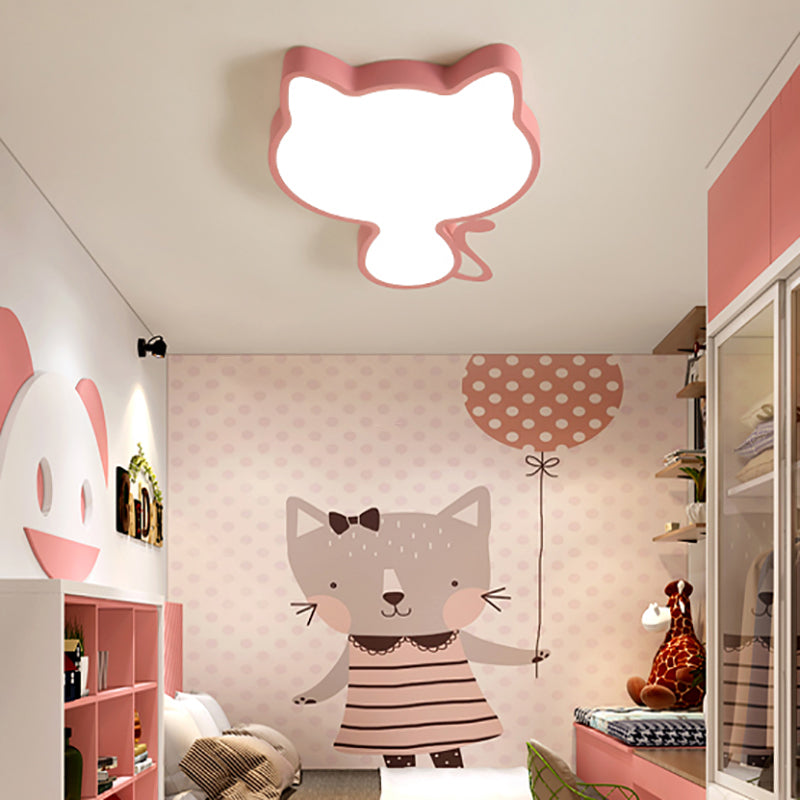 Simple Style Lovely Ceiling Lights Aluminum Kid's Room LED Flush-mount Lamp