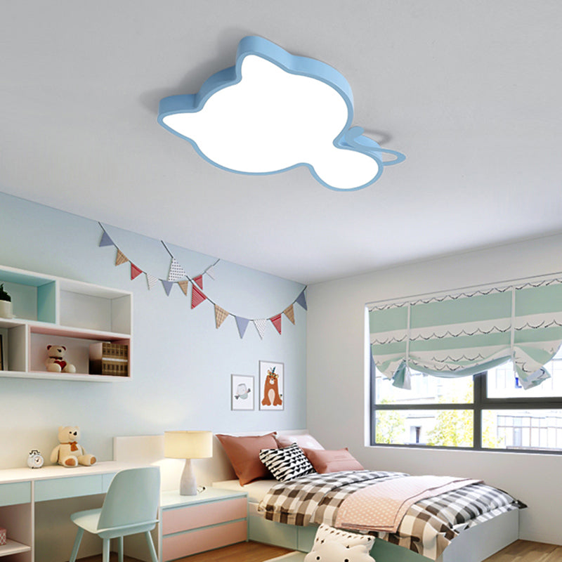 Simple Style Lovely Ceiling Lights Aluminum Kid's Room LED Flush-mount Lamp
