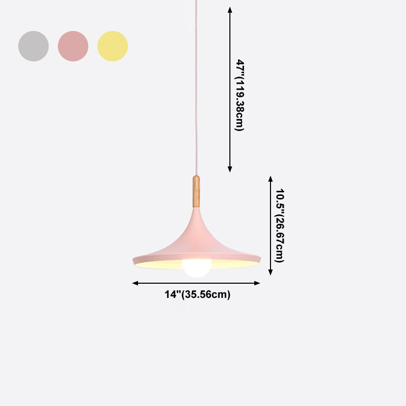 Macaroon Modern Hanging Lamps Aluminium Pendant Pending Lighting Fixtures pour le salon