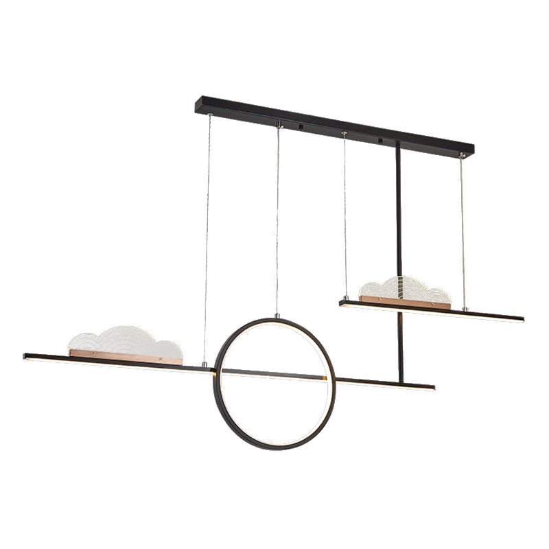 Nordic Island Light Moderne einfache LED -Kronleuchterlampenvorrichtung für Esszimmer