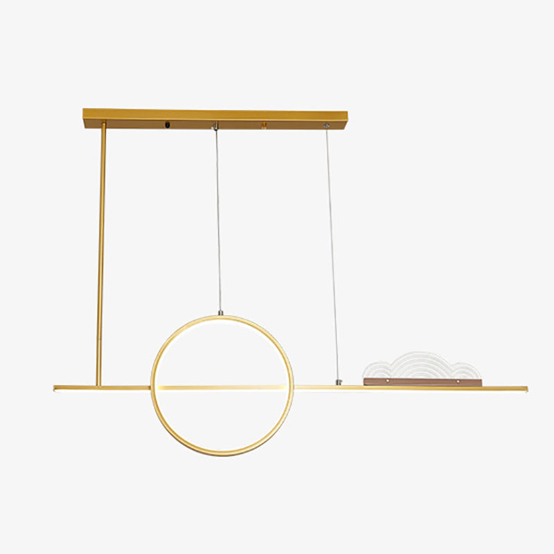 Nordic Island Light Modern Simple LED Chandelier Lamp Fixture for Dining Room