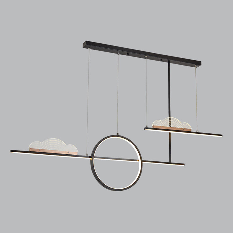 Nordic Island Light Moderne einfache LED -Kronleuchterlampenvorrichtung für Esszimmer