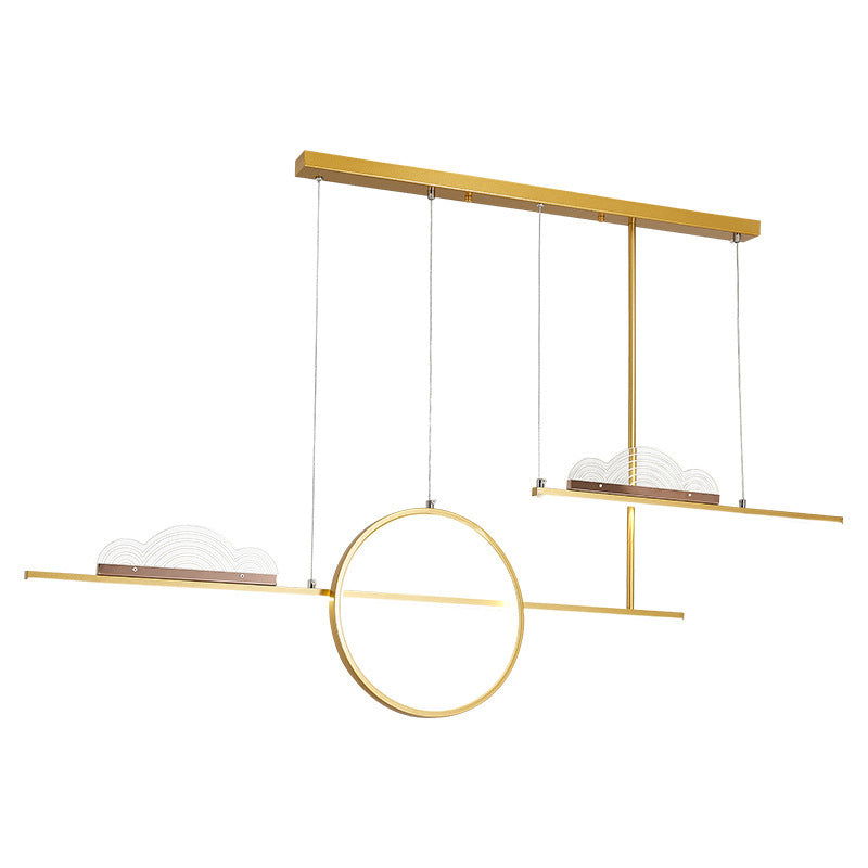 Nordic Island Light Moderne einfache LED -Kronleuchterlampenvorrichtung für Esszimmer