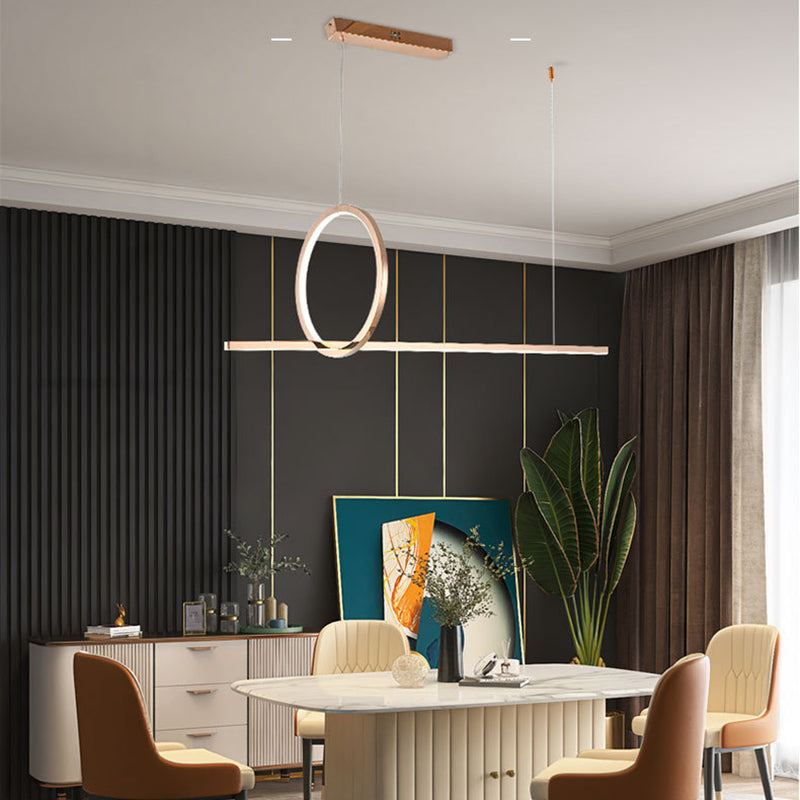 Nordic Modern Island Light Simple Led Kronleuchter Lampenvorrichtung für Esszimmer