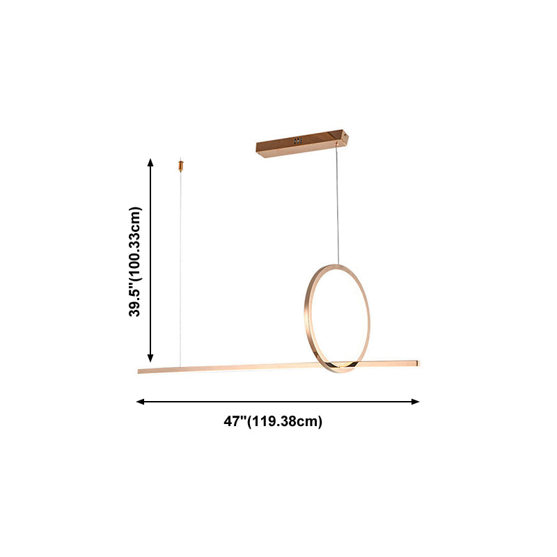 Nordic Modern Island Light Simple Led Kronleuchter Lampenvorrichtung für Esszimmer