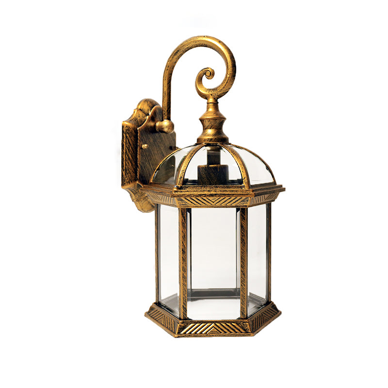 Illuminazione da parete da esterno ombreggiata per la parete vintage in metallo in metallo funce light