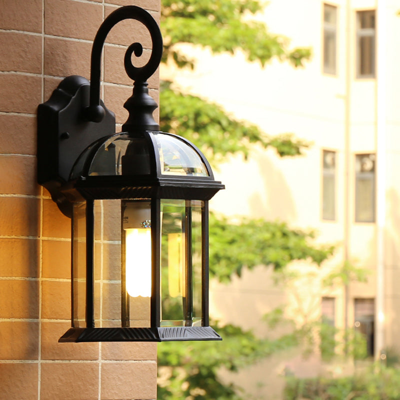 Illuminazione da parete da esterno ombreggiata per la parete vintage in metallo in metallo funce light