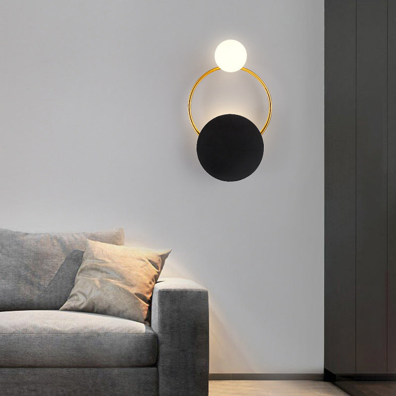 Wohnzimmer Wandleuchte postmoderne Metallglas 2 Kopfleuchte Leuchte montierte Leuchte