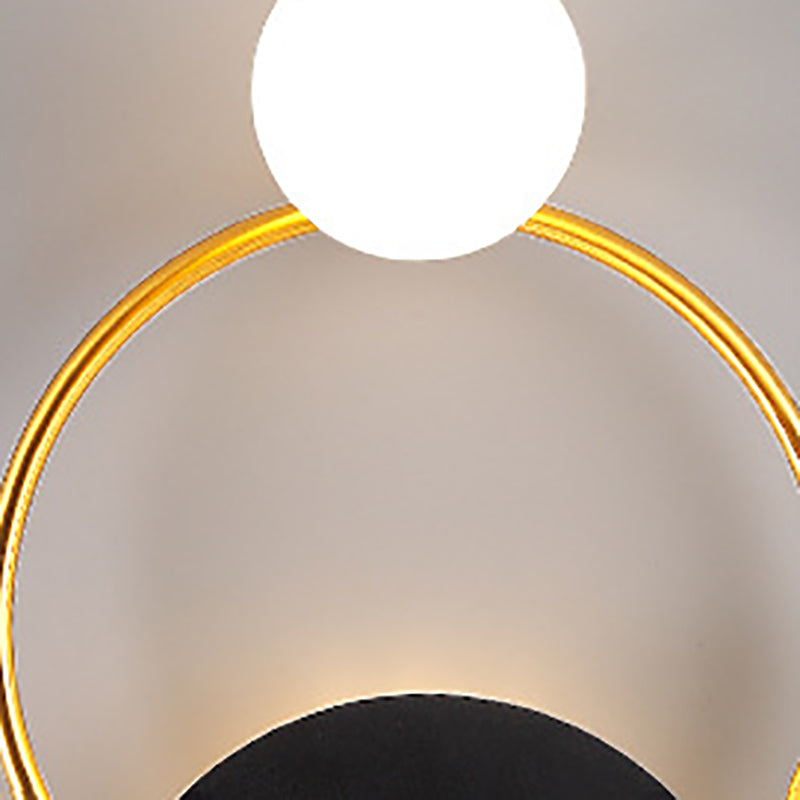 Wohnzimmer Wandleuchte postmoderne Metallglas 2 Kopfleuchte Leuchte montierte Leuchte