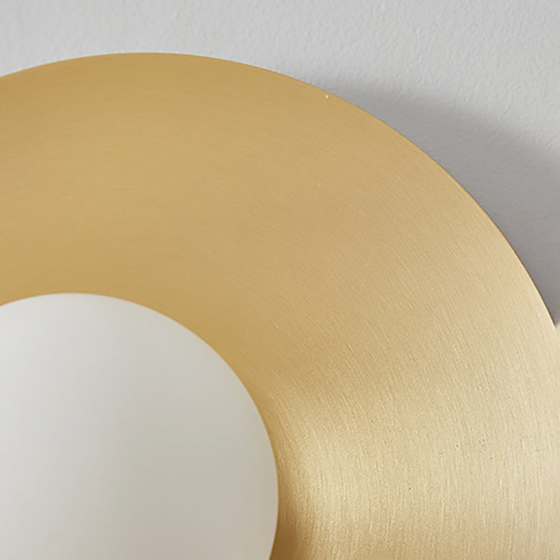 Luz de la pared dorada de la pared de metal de una cabeza posmoderna para sala de estar para sala de estar