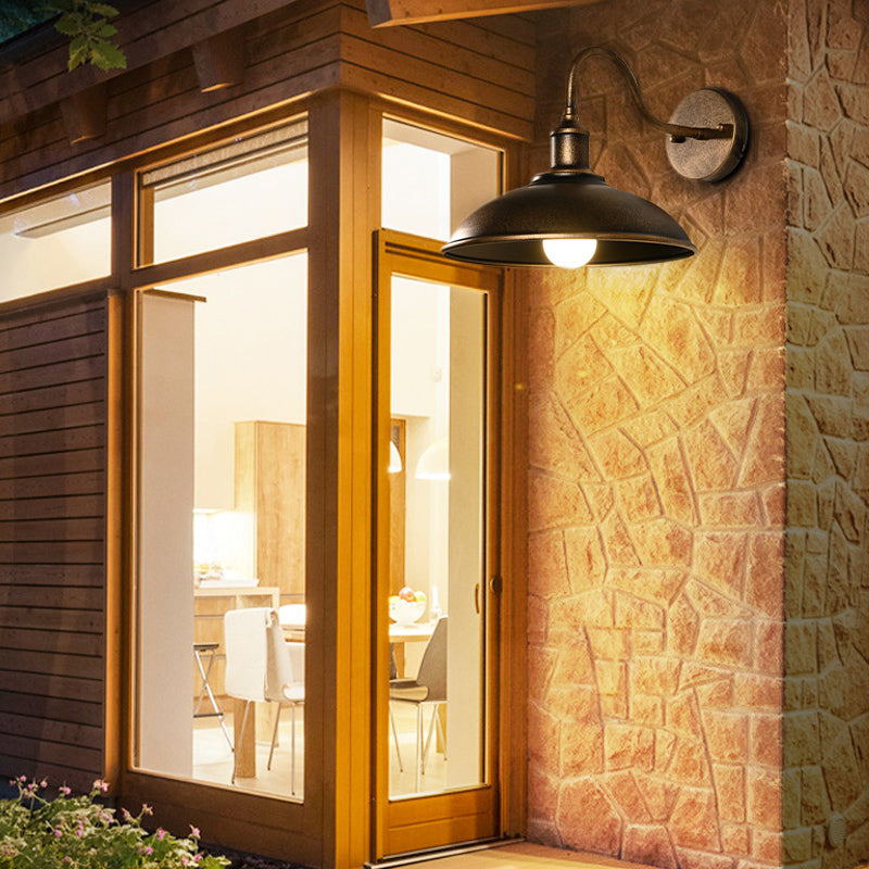 Stile industriale semplicità murale sconceptway portico di illuminazione in metallo