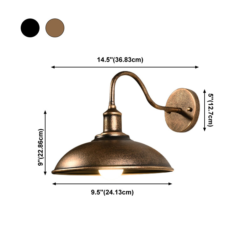 Stile industriale semplicità murale sconceptway portico di illuminazione in metallo