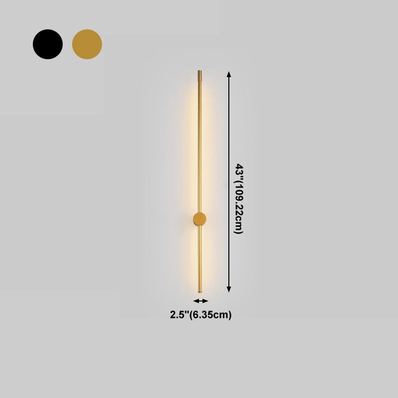 Modern Style Metallic Linear Wall Light Creative Lighting for Drawing Room Living Room
