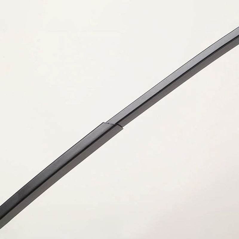 Fishing Rod Metal Floor Lamp Decorative 1-Light Standing Floor Light with Drum Shade