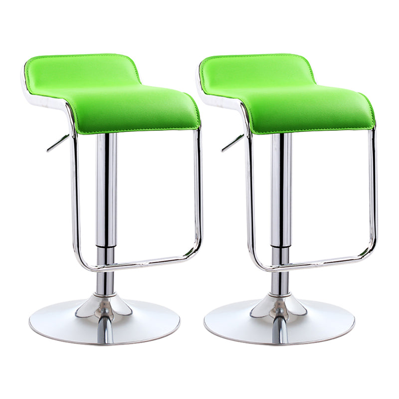 Taburete de bar rectangular moderno reposapiés silla de mostrador de metal ajustable para interiores