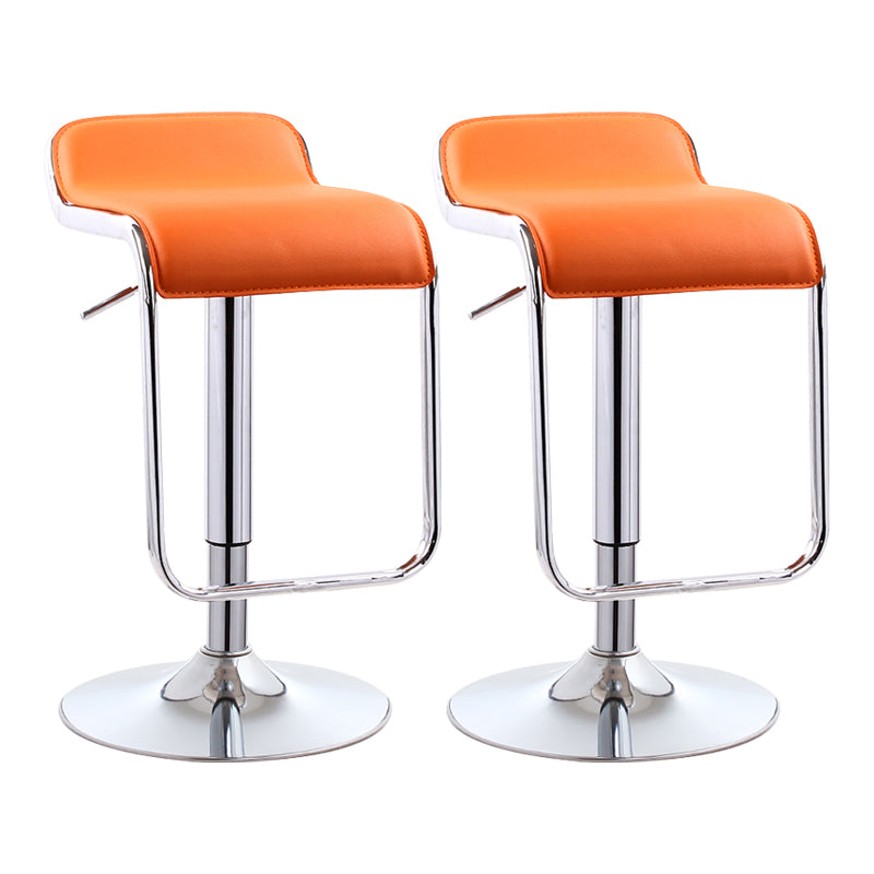 Taburete de bar rectangular moderno reposapiés silla de mostrador de metal ajustable para interiores