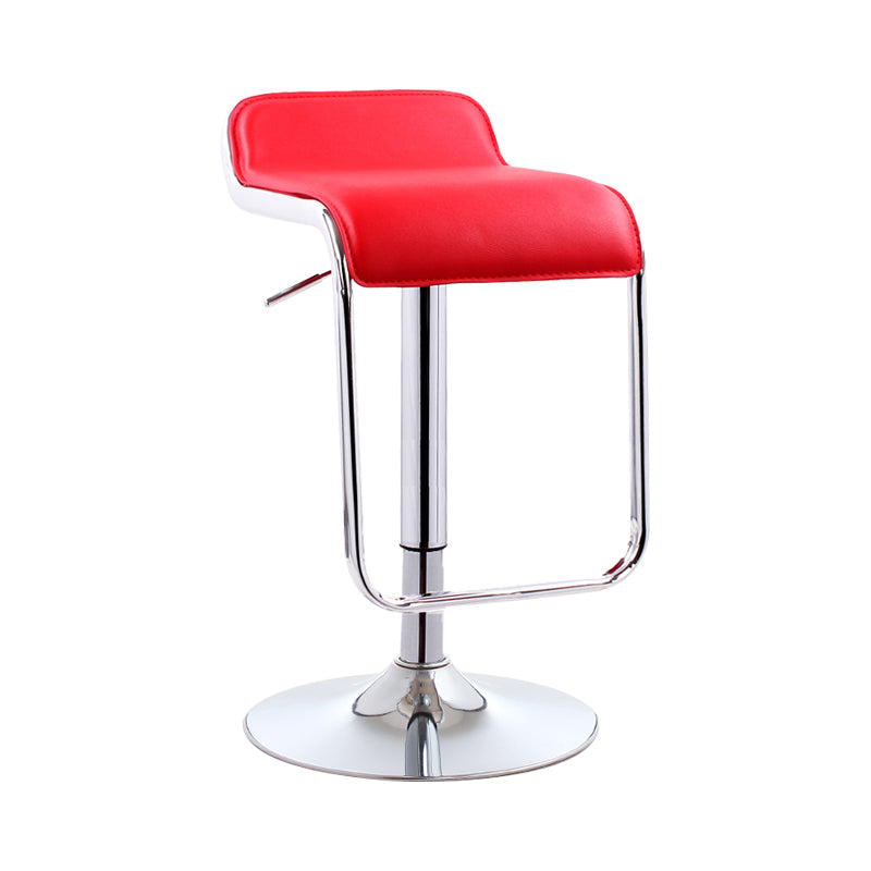 Taburete de bar rectangular moderno reposapiés silla de mostrador de metal ajustable para interiores