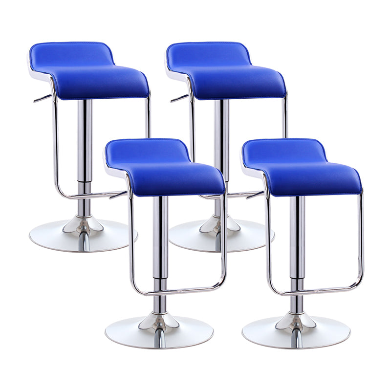 Taburete de bar rectangular moderno reposapiés silla de mostrador de metal ajustable para interiores