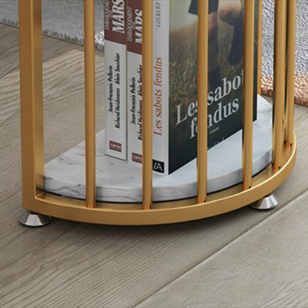 Mesa de comedor de barra de mármol glamoroso