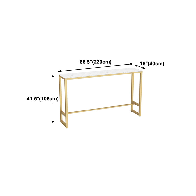 Table de cocktail en marbre de style glam table table de base en métal de 42 pouces de hauteur de 42 pouces