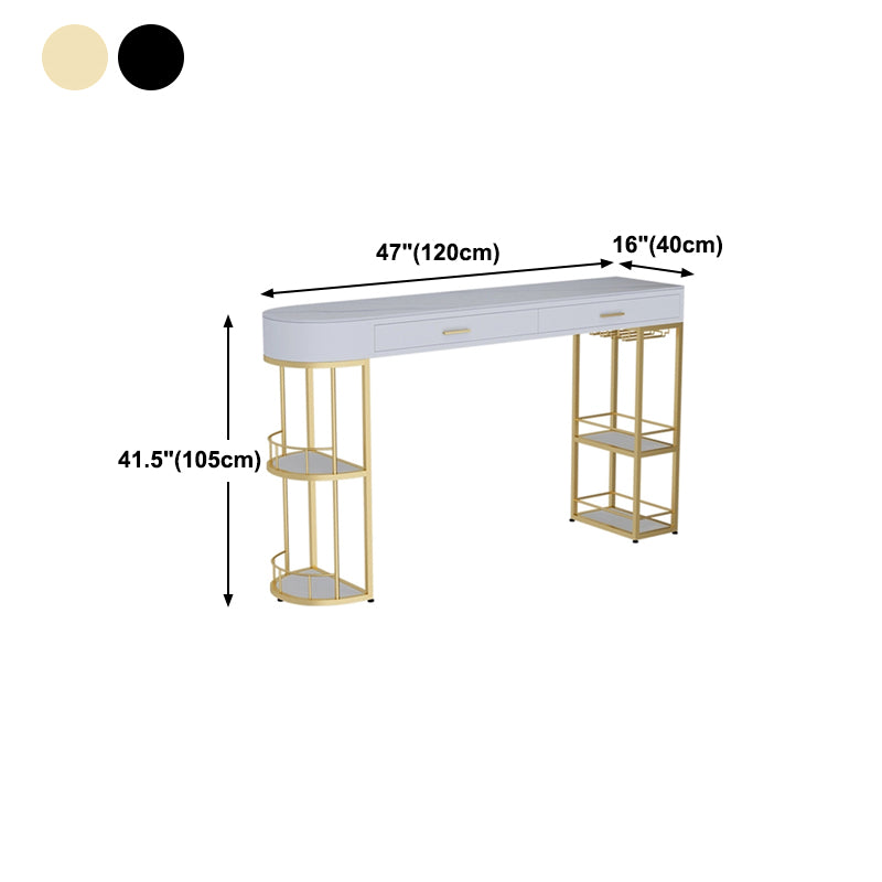 Table à manger en marbre blanc glamour