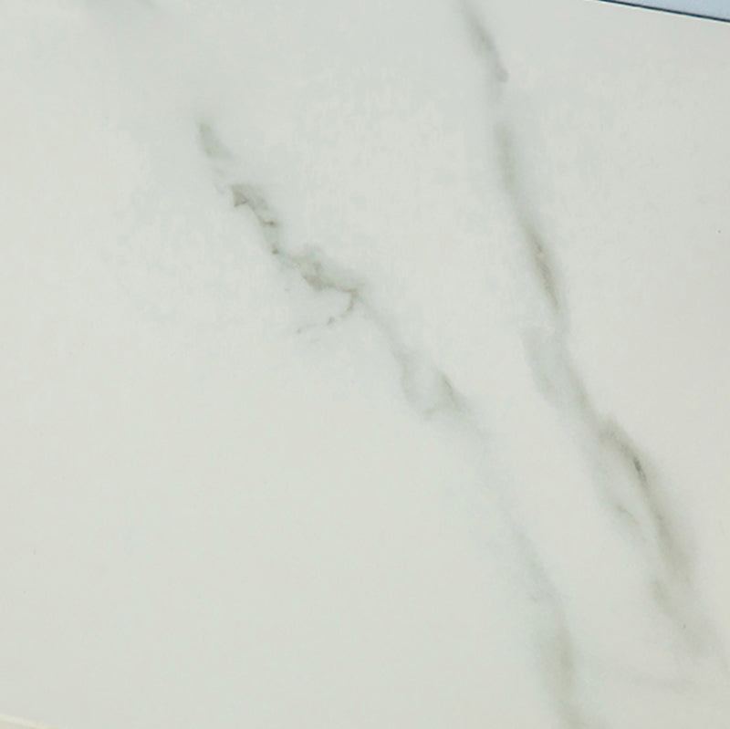 Table à manger à barre de pierre de pierre blanche glam