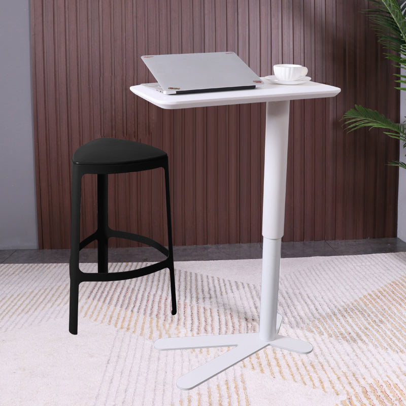 Industrial Metal Bar Table 23"x13" Rectangle Top Indoor Adjustable Height Bistro Table