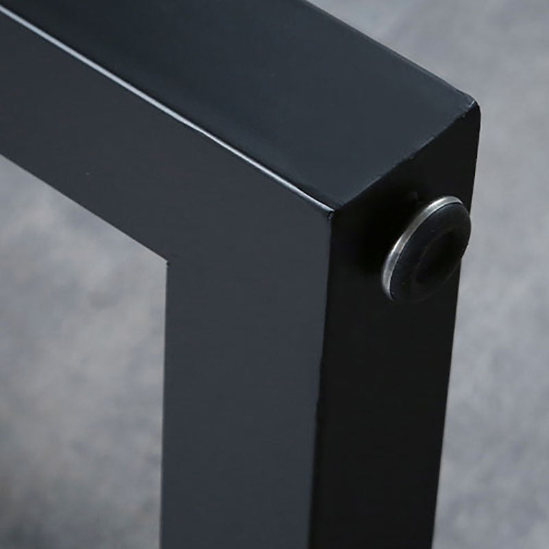 Industrial White Top Counter Table 42-inch Height Table for Living Room