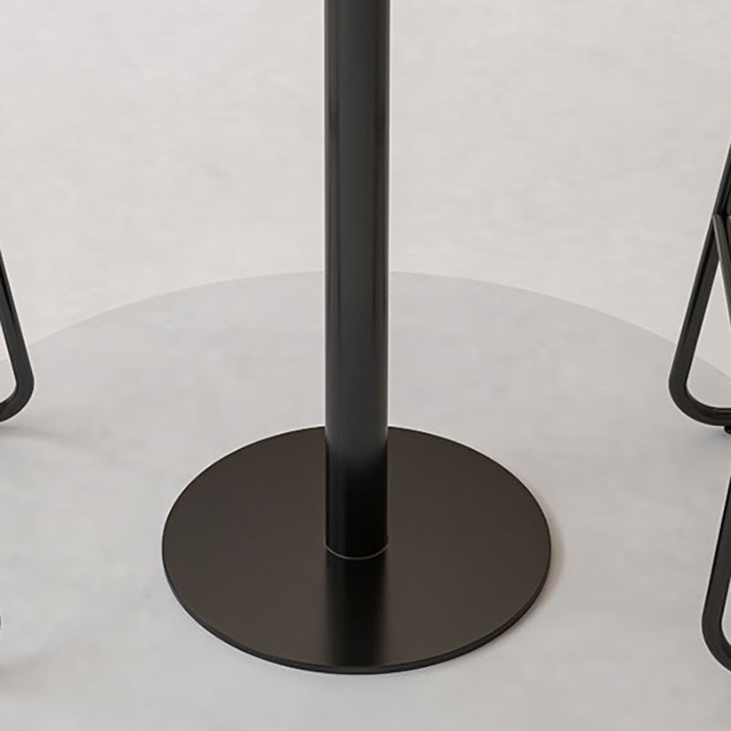 Table de bar en métal industriel fausse marbre rond haut bistrot intérieur table - 23 "x41"