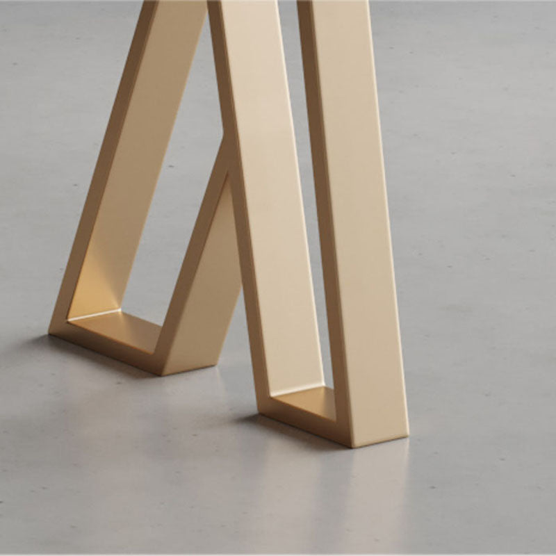 Table à manger à barres en marbre blanc glamour