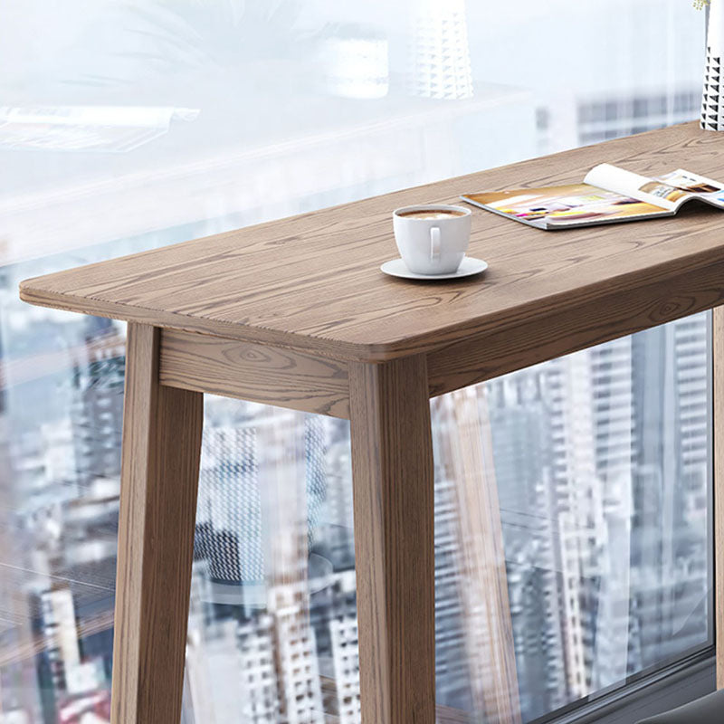 Table de bar en bois naturel de style industriel RECTANGE TOP INDOOR 41.34 "H TABLE DE BISTRO